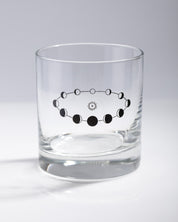 Lunar Phases Whiskey Glass
