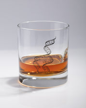 Twisting Helix DNA Whiskey Glass
