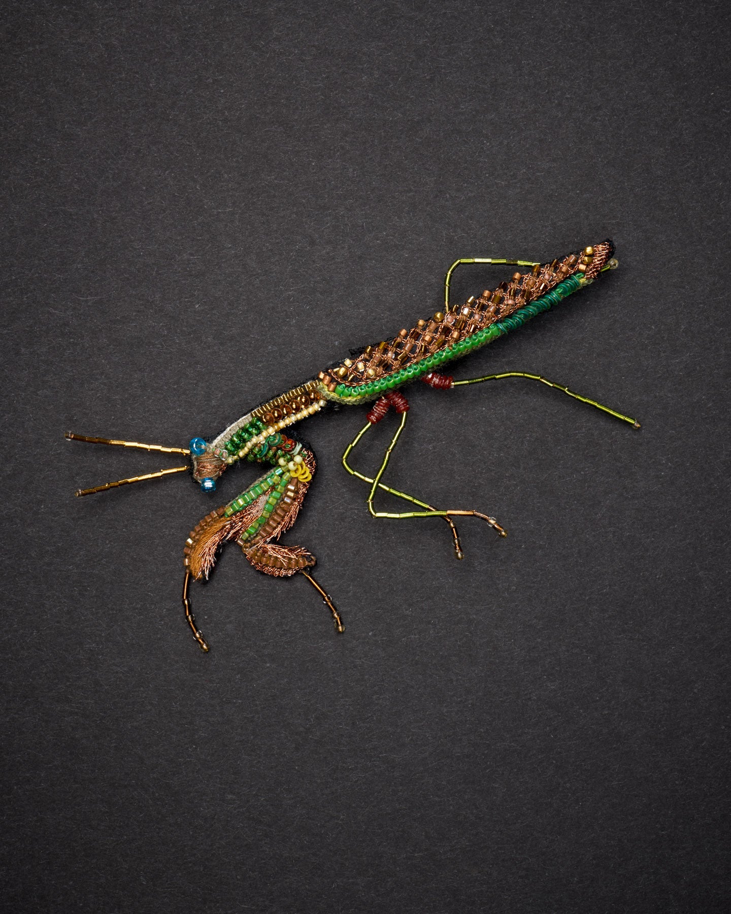 Green Mantis Brooch Pin - Trovelore