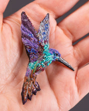 Violetear Hummingbird Brooch Pin - Trovelore