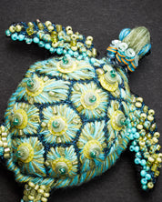 Green Sea Turtle Brooch Pin - Trovelore