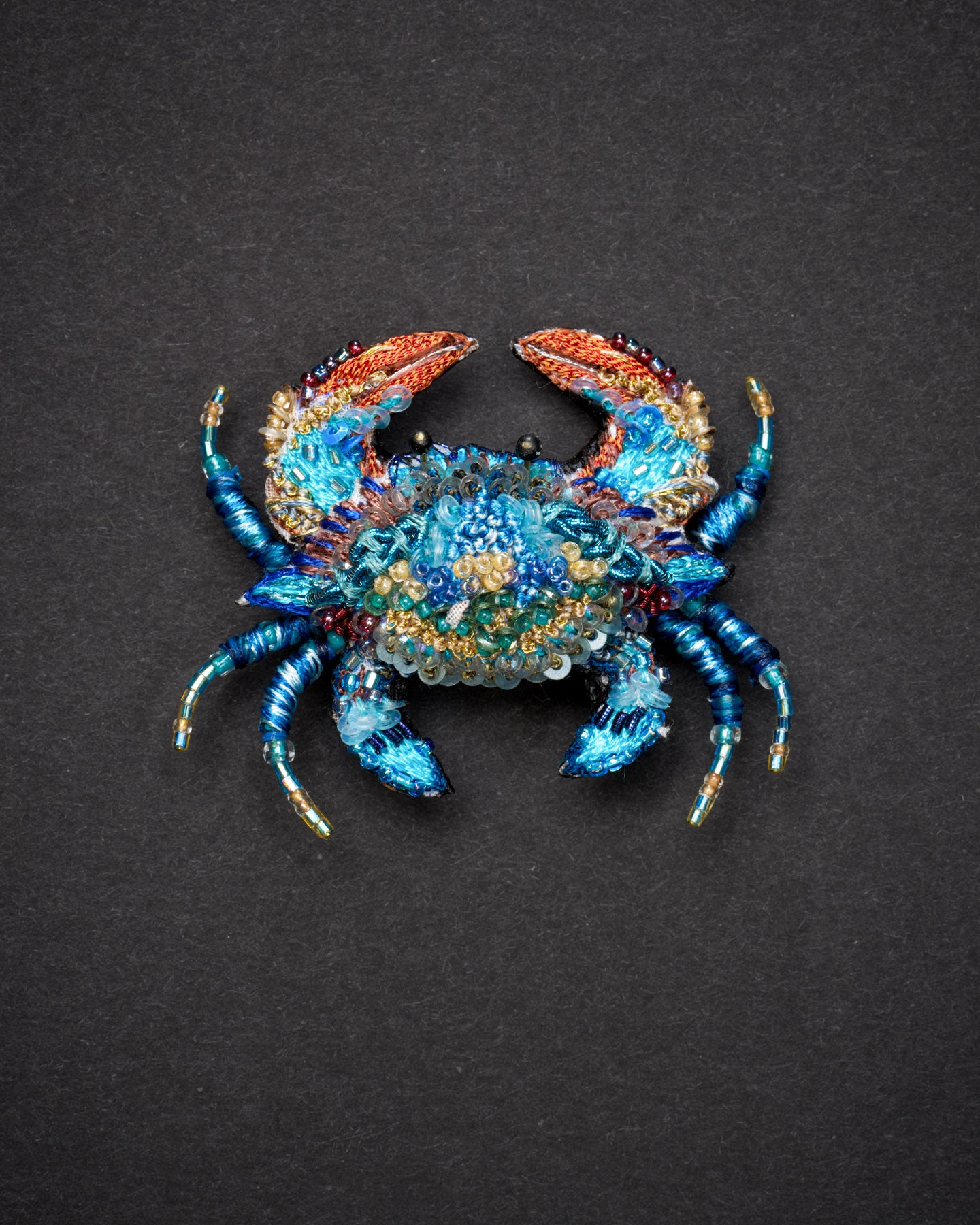 Blue Crab Brooch Pin - Trovelore