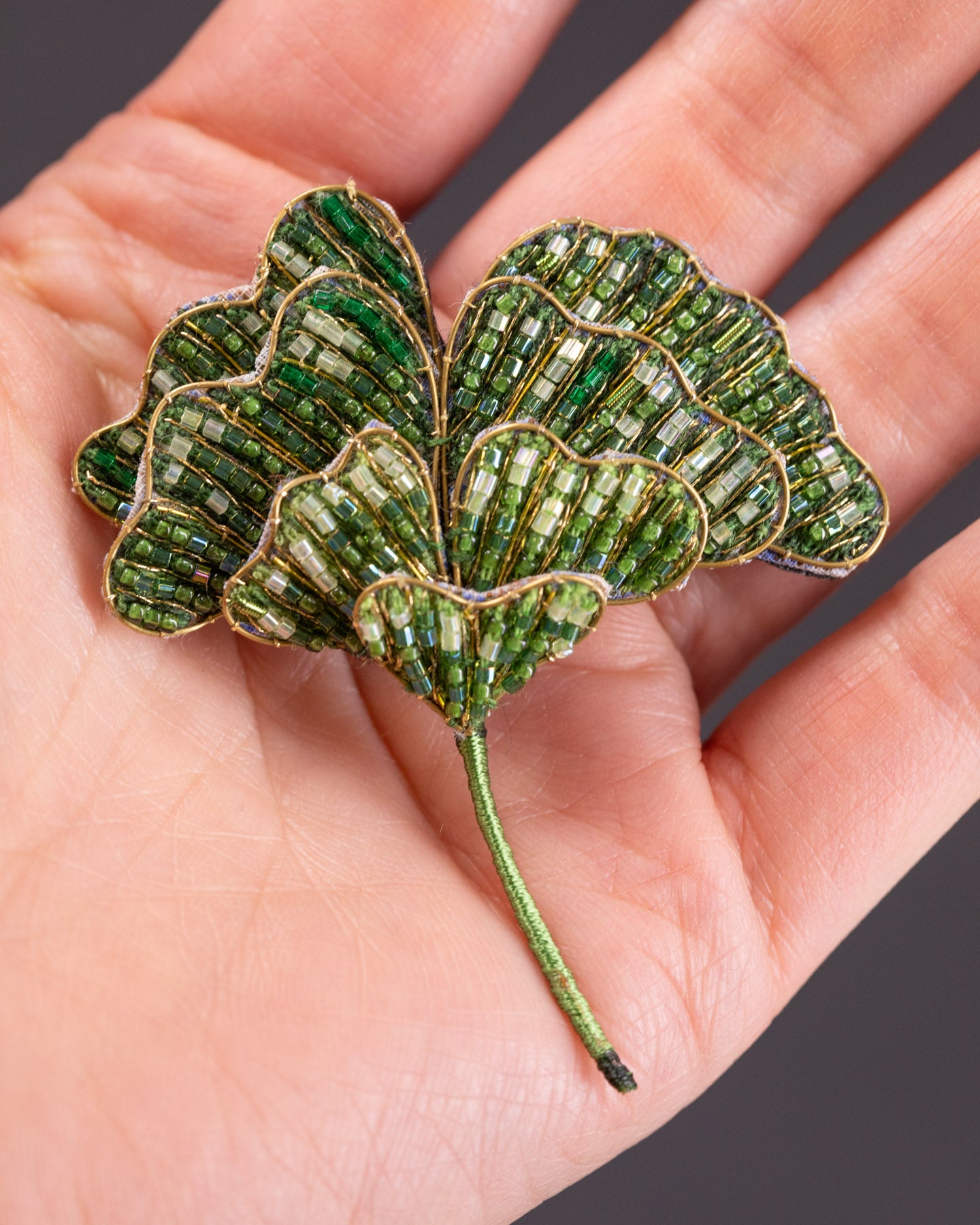 Ginkgo Leaf Brooch Pin - Trovelore