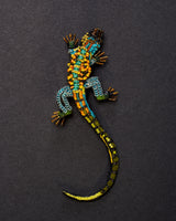 Caiman Lizard Beaded Brooch Pin - Trovelore
