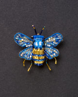 Mason Bee Beaded Brooch Pin - Trovelore