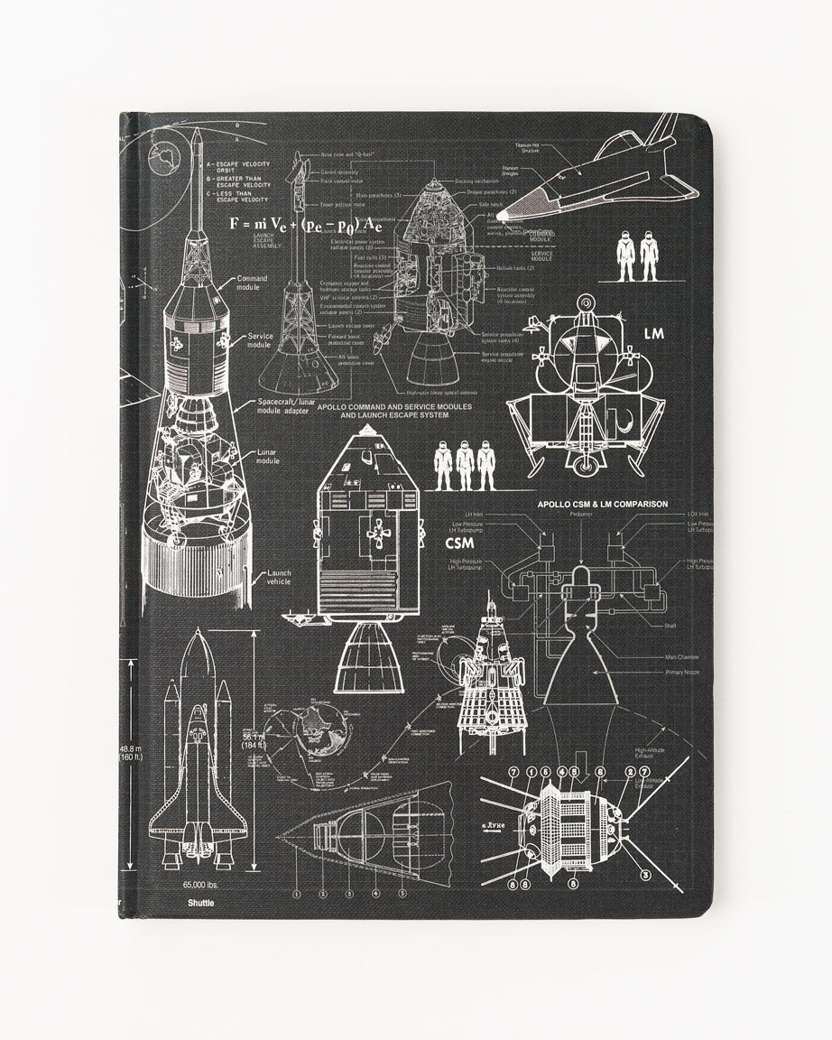 Rocketry Hardcover Notebook - Dot Grid