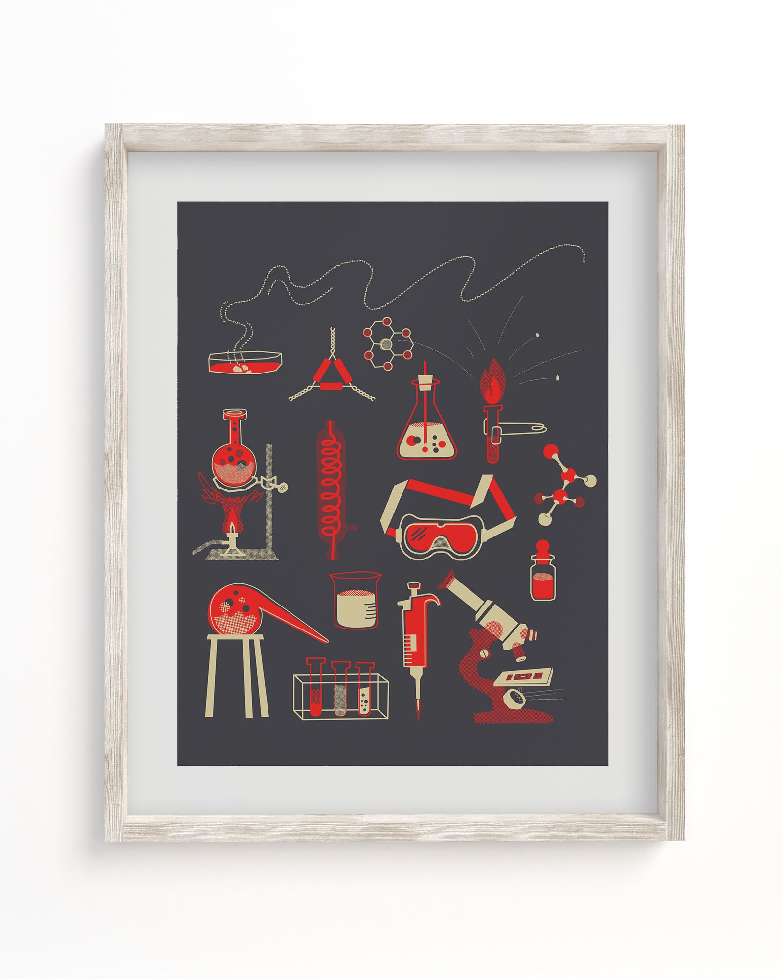 Retro Chemistry Museum Print