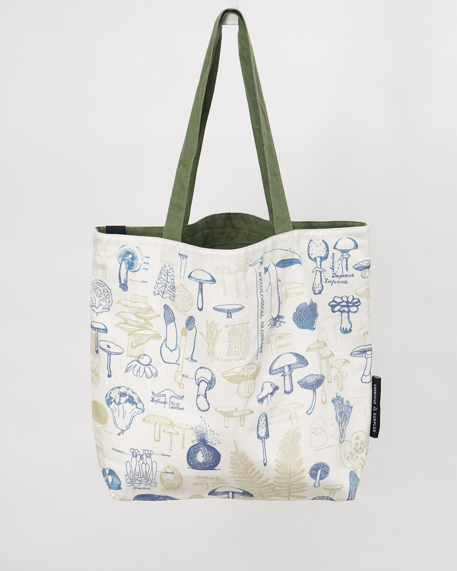 Mushrooms Canvas Shoulder Tote