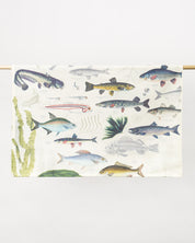 Freshwater Fish Tea Towel