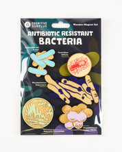 Antibiotic Resistant Bacteria Wooden Magnet Set