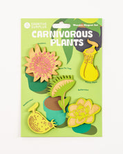 Carnivorous Plants Wooden Magnet Set