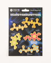 Neurotransmitters Wooden Magnet Set