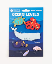 Ocean Levels Wooden Magnet Set