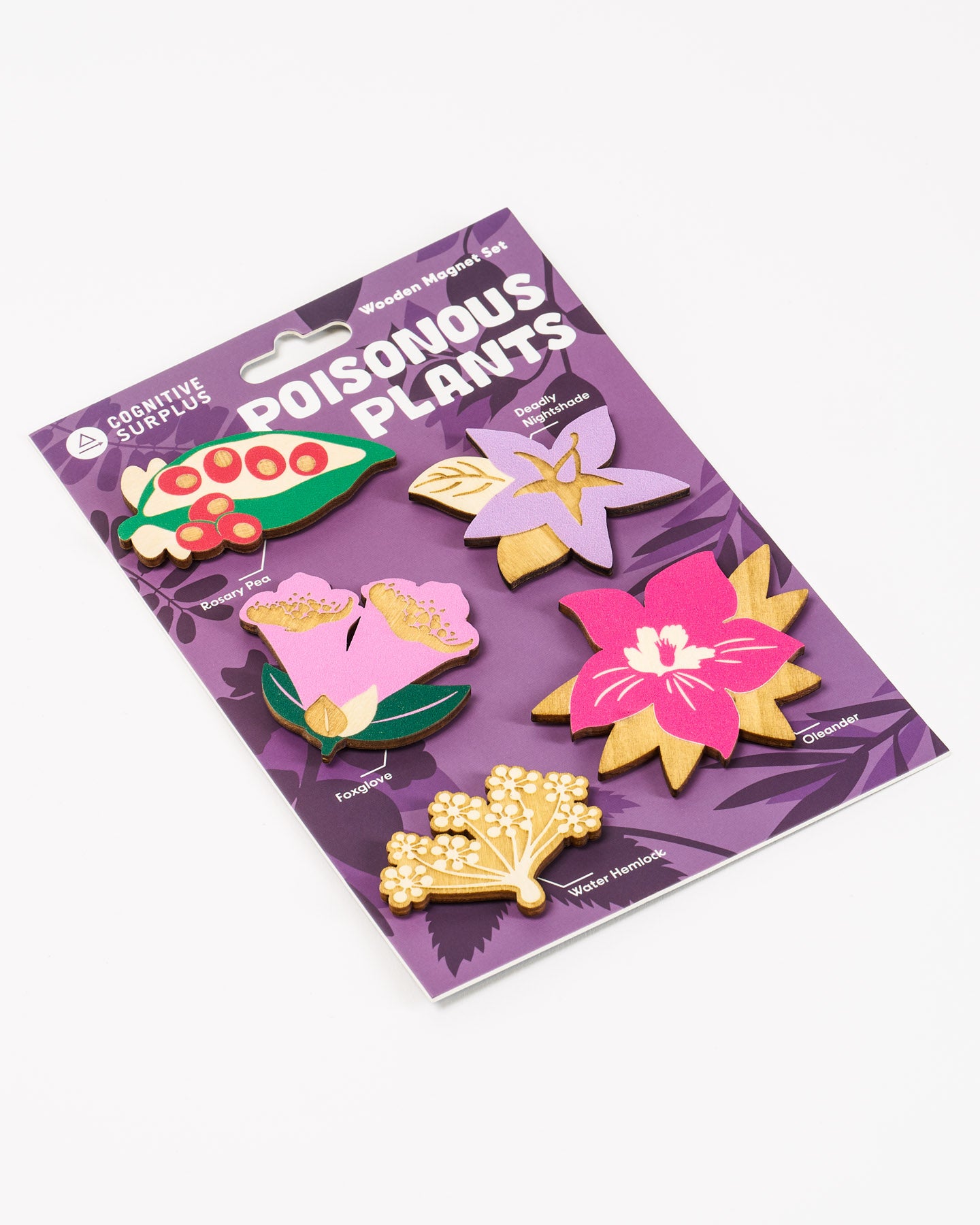 Poisonous Plants Wooden Magnet Set