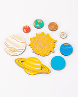 Solar System Wooden Magnet Set