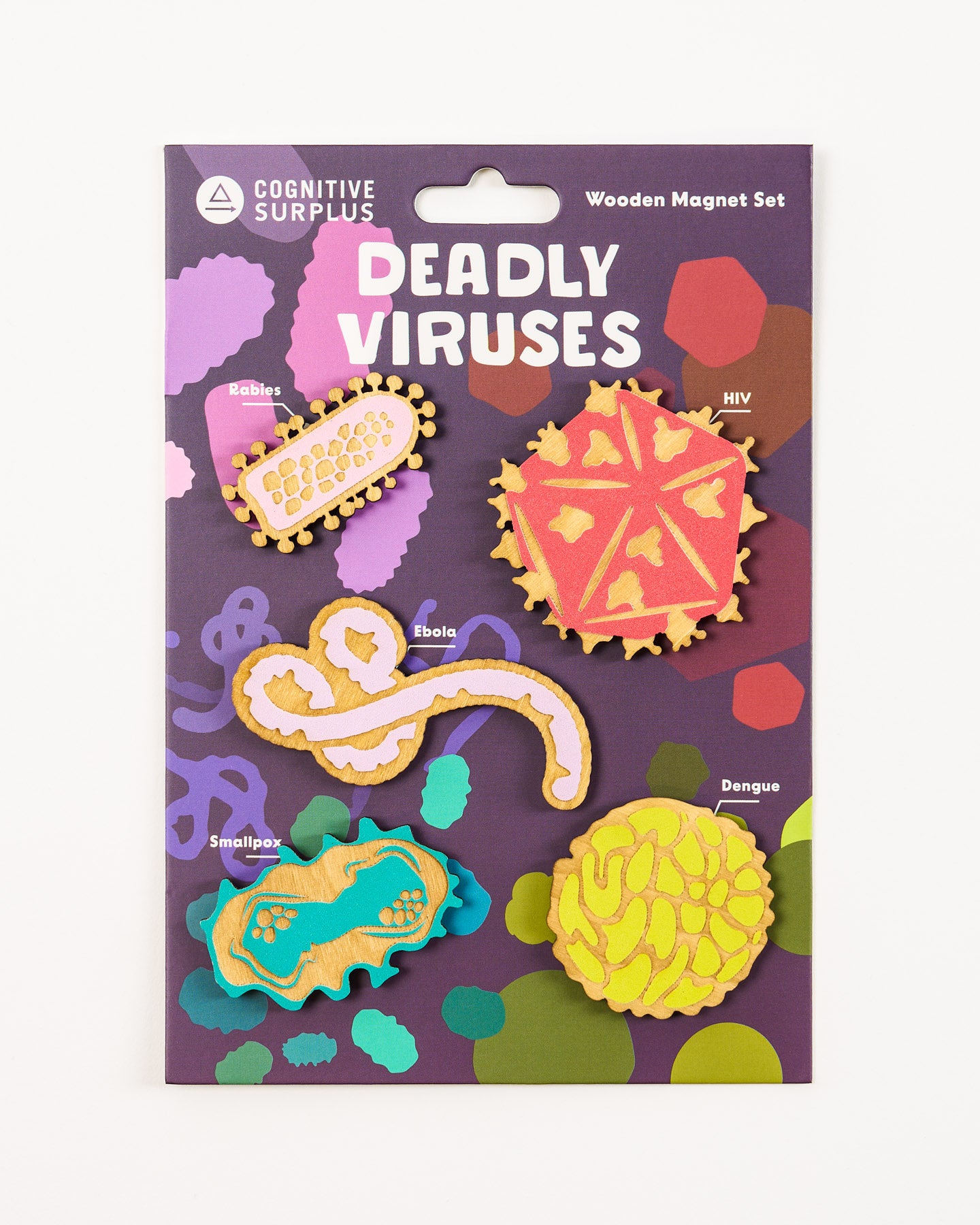 Deadly Viruses Wooden Magnet Set