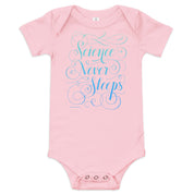 Science Never Sleeps Baby Bodysuit