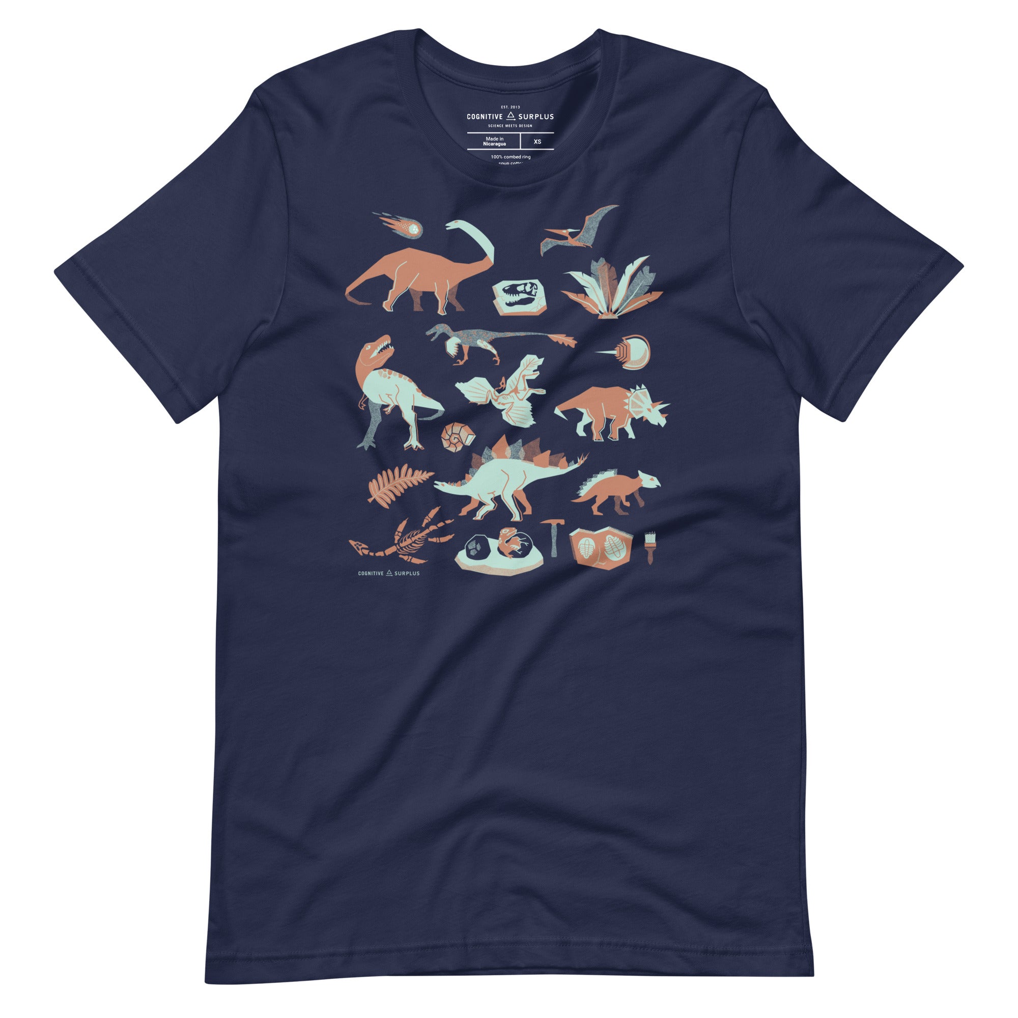 Retro Paleontology Graphic Tee