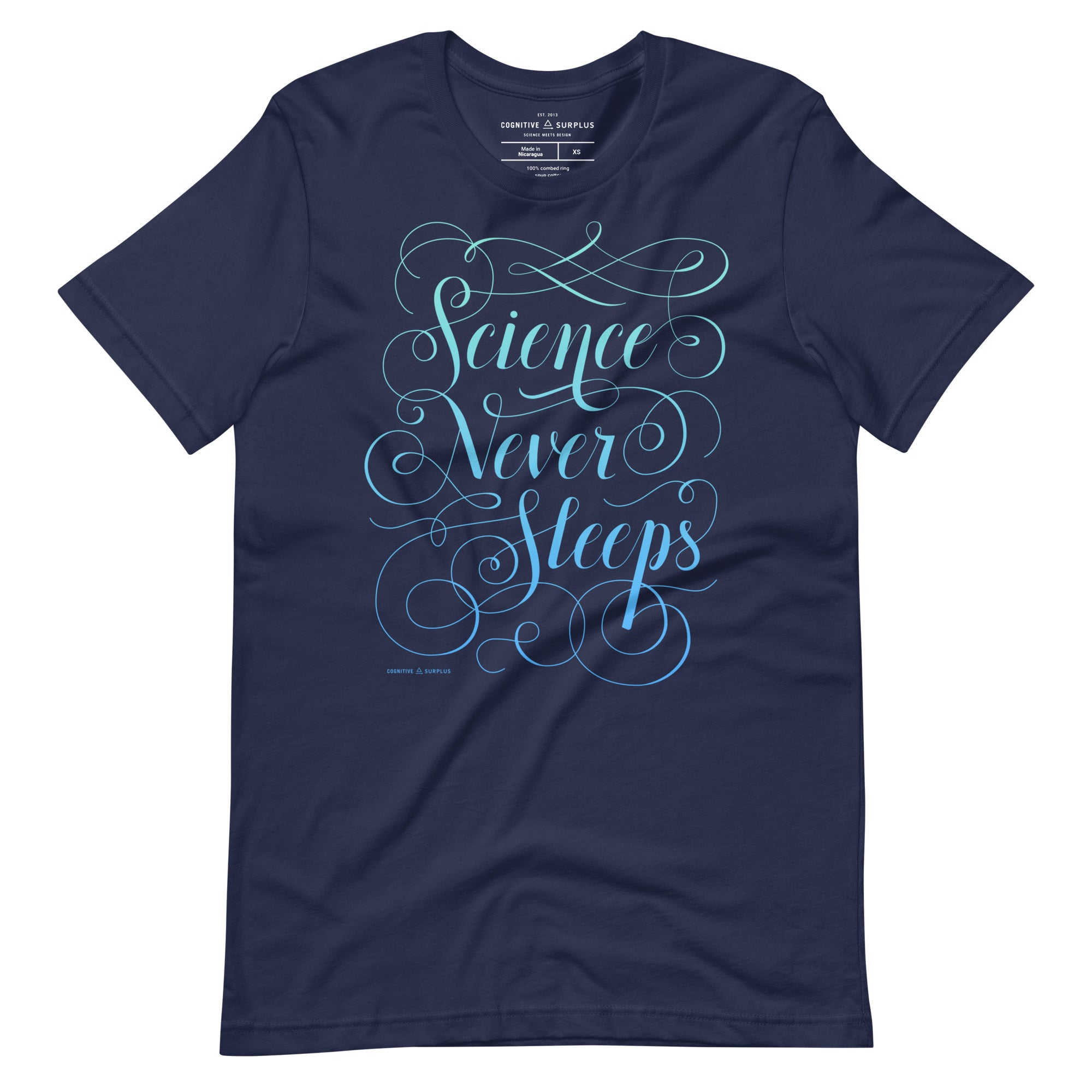 Science Never Sleeps Graphic Tee Adult Small