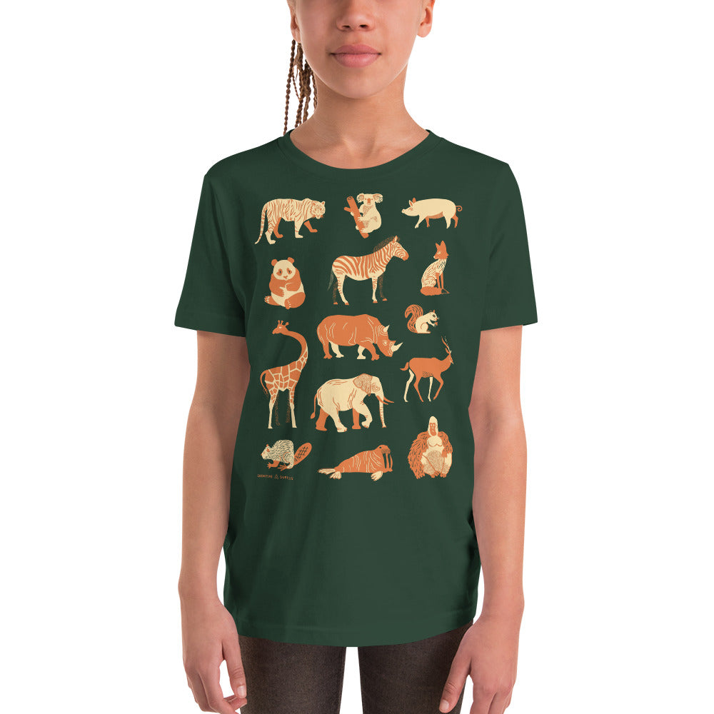 Retro Mammals Youth Graphic Tee
