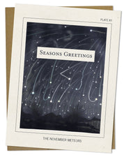 Astronomical Plate: November Meteors Seasons Greetings Card Cognitive Surplus