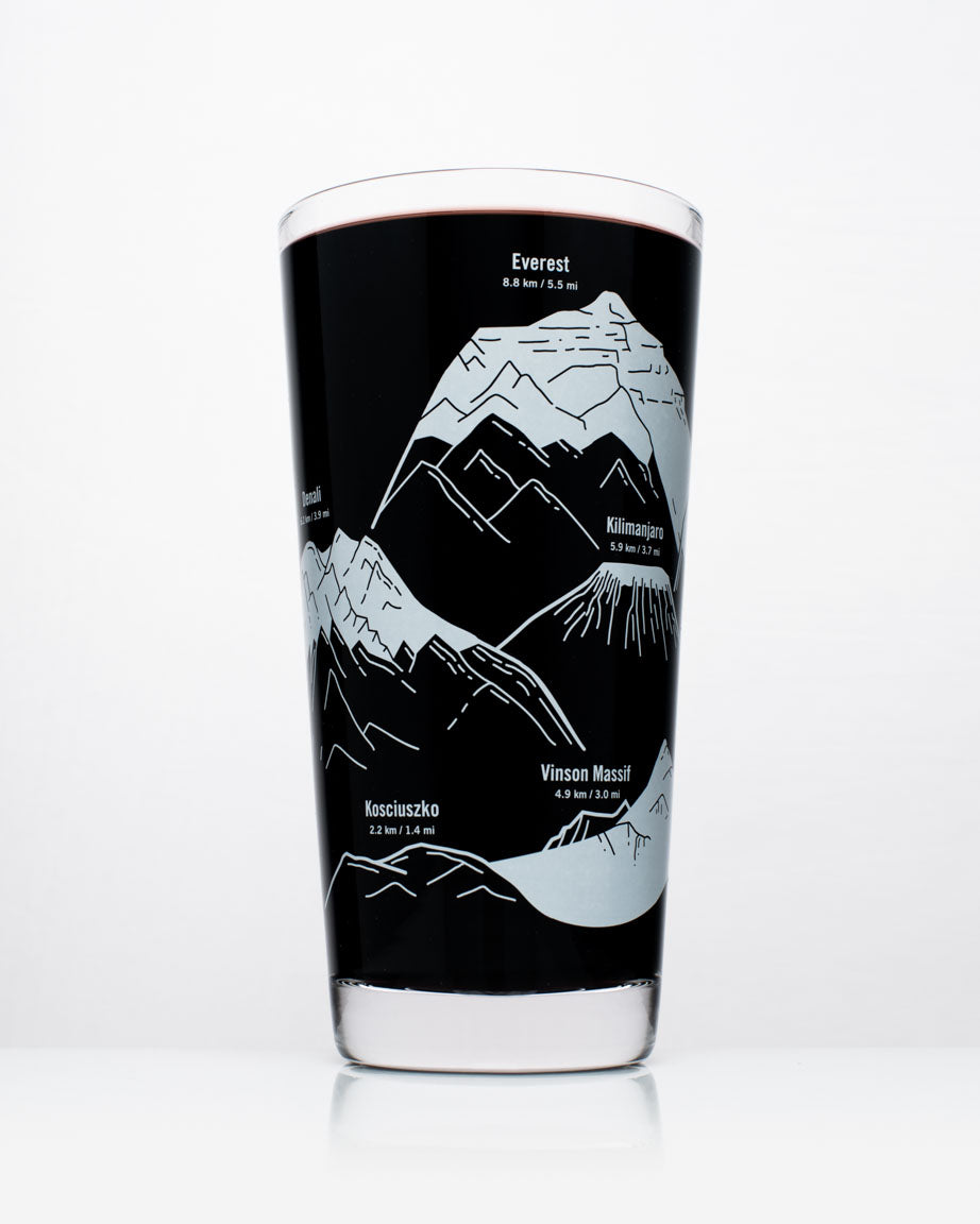 Mountain Peaks of the World Beer Glass (12 oz)