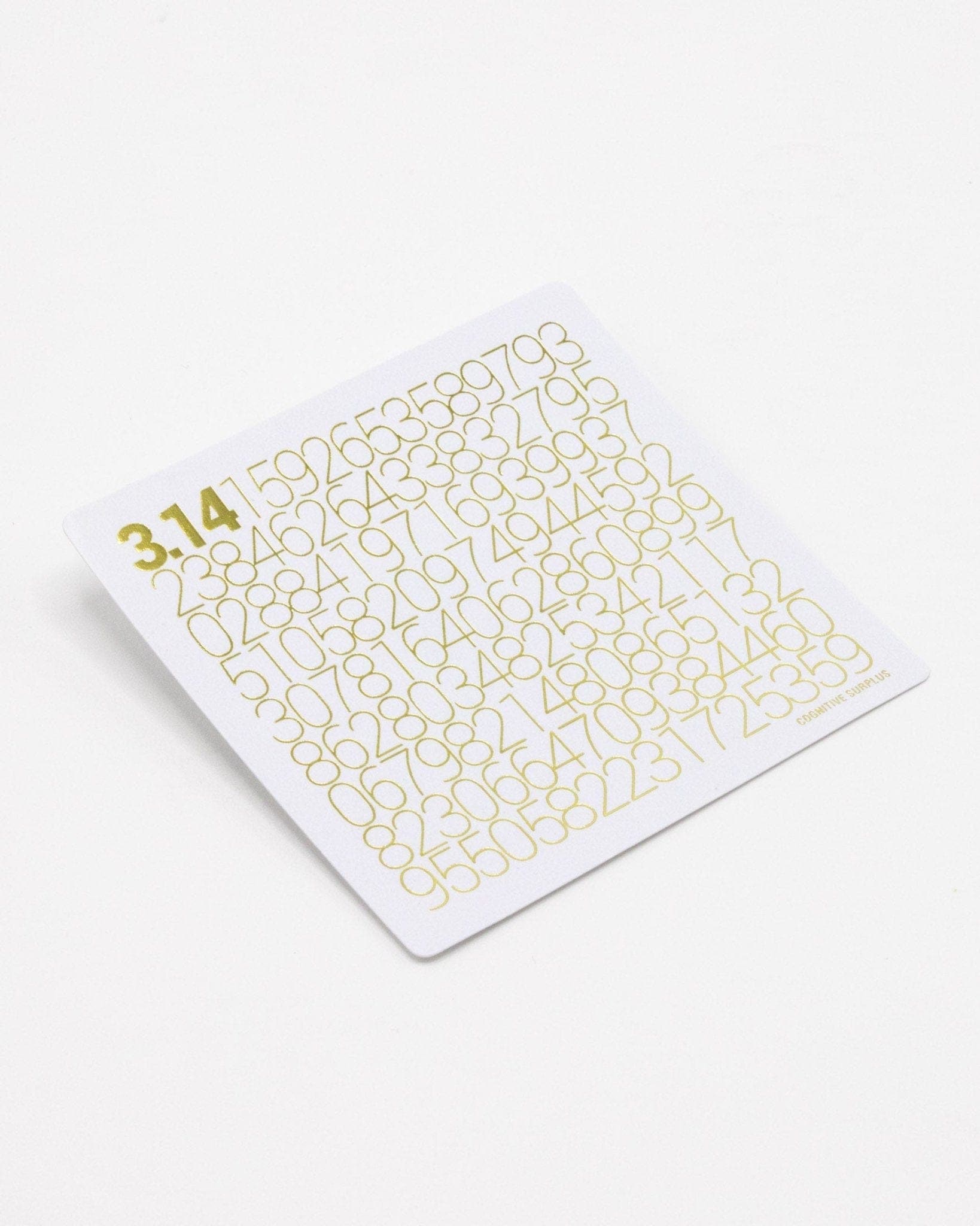Golden Pi 3.14 Sticker Cognitive Surplus