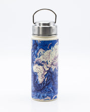 Ocean Terrain World Map 18 oz Steel Bottle Cognitive Surplus