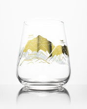 SECONDS: Mountain Peaks of the World Wine Glass